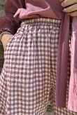 Nonni Gingham Classic Barrel Pant Indian Pink